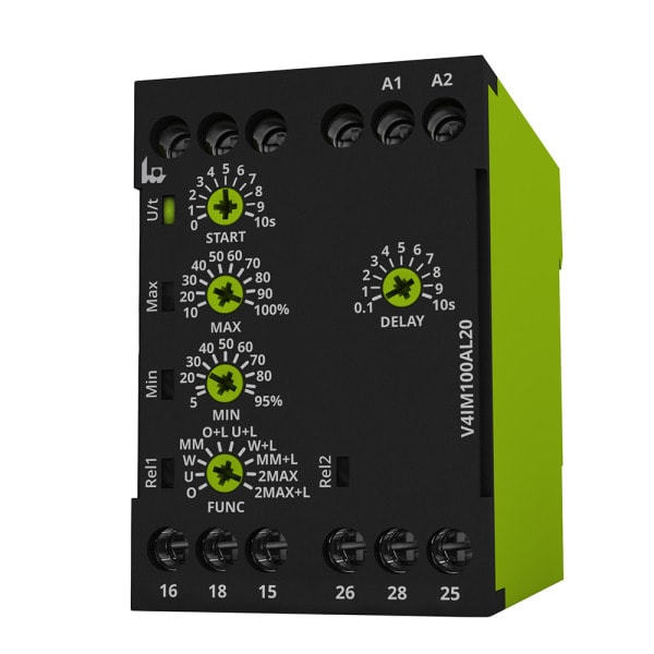 TELE-HAASE - Überwachungsrelais Stromüberw 1-ph 100A AC/DC Wandler integr