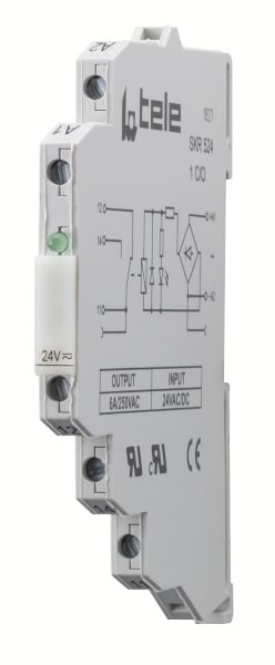 TELE-HAASE - Koppelrelais, 24VAC/DC, 1 Wechsler