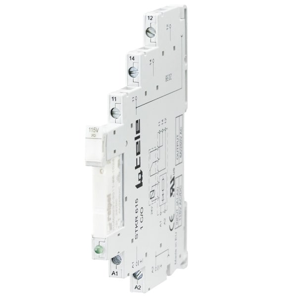 TELE-HAASE - Schmalbaukoppelrelais, 115V AC/DC, 1 Wechsler - VE 10