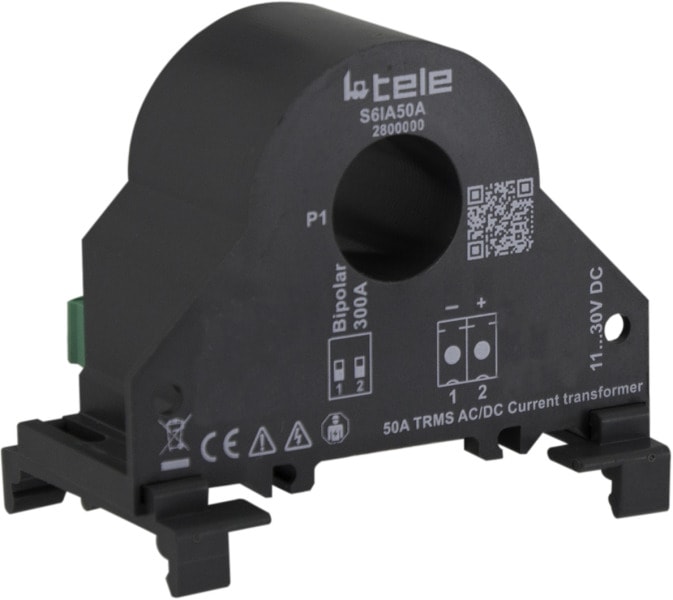 TELE-HAASE - AC/DC Stromwandler 50A mit 4-20mA Schnittstelle, 2-Leiter