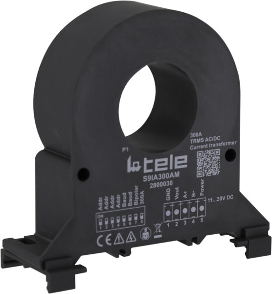 TELE-HAASE - AC/DC Stromwandler 300A mit ModBus RTU/RS485 und 0-10V