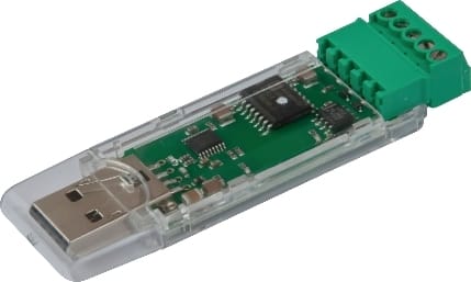 TELE-HAASE - Serieller Schnittstellenkonv. USB-RS485 (isoliert bis 5kV)