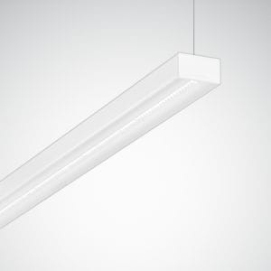 TRILUX - Hängeleuchten Solvan Flow H Reflektor weiß rechteckig ETBLE 44W 6400lm Lambertian (L) IK03 3 SDCM