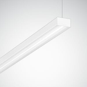 TRILUX - Hängeleuchten Solvan Flow H Diffusor weiß rechteckig ETBLE 49W 6400lm Lambertian (L) IK03 3 SDCM