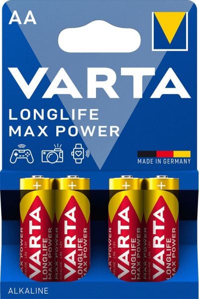 VARTA - Batterie Longlife MaxPower Alka. AA Mignon LR6 1.5V 1Bli=4St