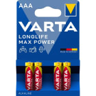 VARTA - Batterie Longlife MaxPow. Alka. AAA Micro LR03 1.5V 1Bli=4St