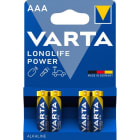 VARTA - Batterie Longlife Power Alka. AAA Micro LR03 1.5V 1Bli=4Stk