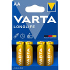 VARTA - Batterie Longlife Alkaline AA Mignon LR6 1.5V 1Bli=4Stk