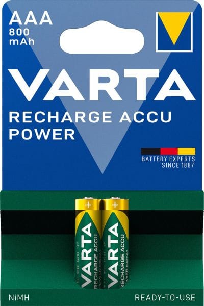 VARTA - Akku Recharge Power Nickel-Hyd AAA HR03 1.2V 800mAh 1Bli=2St