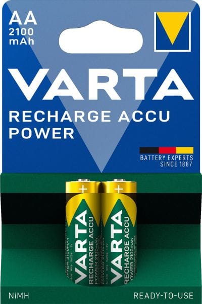 VARTA - Akku Recharge Power Nickel-Hyd AA HR6 1.2V 2100mAh 1Bli=2Stk