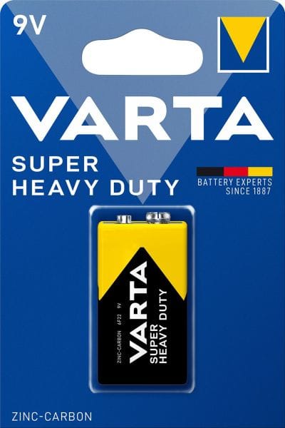VARTA - Batterie Superlife Zink-Karbon E-Block 6F22 9V 1Bli=1Stk