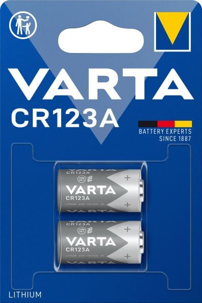 VARTA - Photobatterie Lithium CR123A/CR17345 3V 1Bli=2Stk