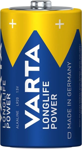 VARTA - Batterie Longlife Power Alkaline D Mono LR20 1.5V LOSE