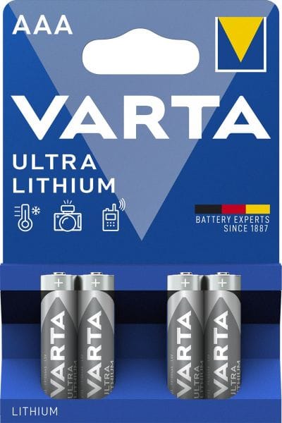 VARTA - Batterie Ultra Lithium AAA Micro FR10G445 1.5V 1Bli=4Stk