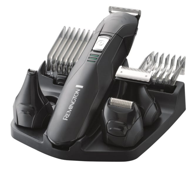 REMINGTON - Bart-Haarschneideset Akku 4Aufsteckköpfe 2Kämme schwarz
