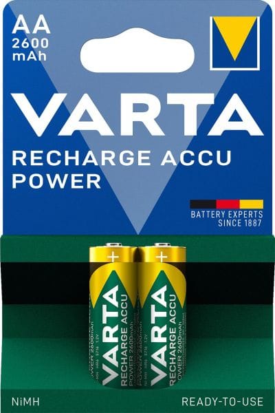 VARTA - Akku Recharge Power Nickel-Hyd AA HR6 1.2V 2600mAh 1Bli=2Stk