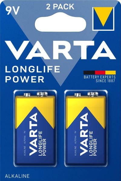 VARTA - Batterie Longl. Pow. Alka E-Block MN1604/6PR3146 9V 1Bli=2St