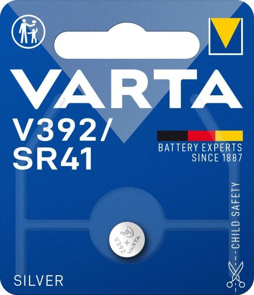 VARTA - Knopfzelle Electronics Silber V392/SR41 1.55V 1Bli=1Stk