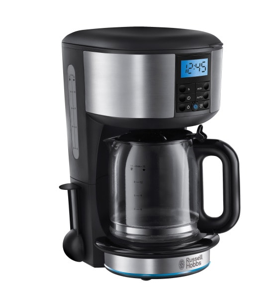 RUSSELL HOBBS - Kaffeeautomat digi 10T. 1000W 1.25L Glask. Timer edelstahl