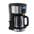RUSSELL HOBBS - Kaffeeautomat digi 10T. 1000W 1.25L Glask. Timer edelstahl