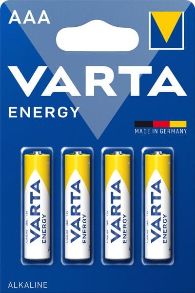 VARTA - Batterie Energy Alkaline AAA Micro LR03 1.5V 1Bli=4Stk