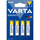 VARTA - Batterie Energy Alkaline AAA Micro LR03 1.5V 1Bli=4Stk