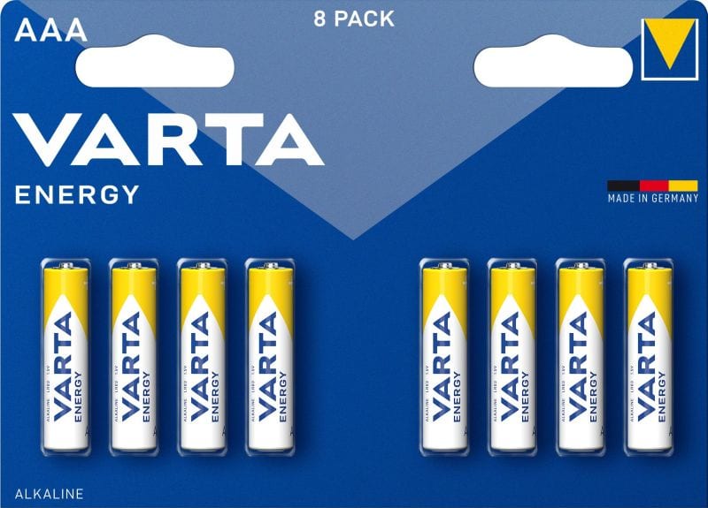 VARTA - Batterie Energy Alkaline AAA Micro LR03 1.5V 1Bli=8Stk