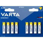 VARTA - Batterie Energy Alkaline AAA Micro LR03 1.5V 1Bli=8Stk