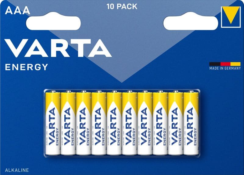 VARTA - Batterie Energy Alkaline AAA Micro LR03 1.5V 1Bli=10Stk