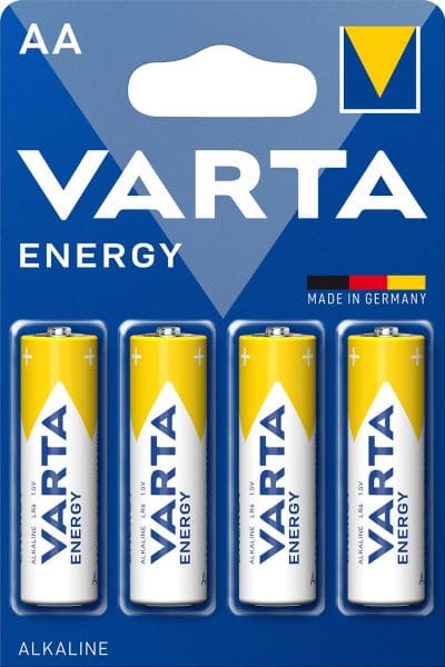 VARTA - Batterie Energy Alkaline AA Mignon LR6 1.5V 1Bli=4Stk