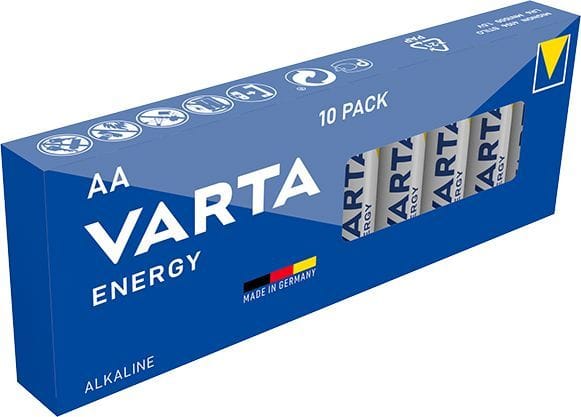 VARTA - Batterie Energy Alkaline AA Mignon LR6 1.5V VALUE PACK=10Stk