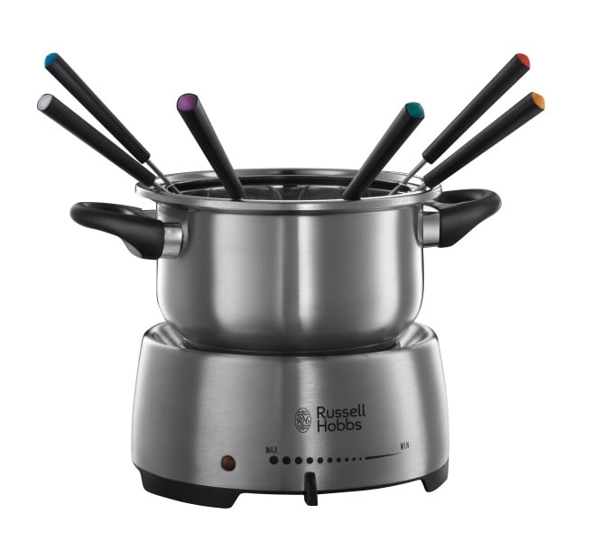 RUSSELL HOBBS - Fondueset 1200W 6Gabeln edelstahl Topf 1.7L edelstahl