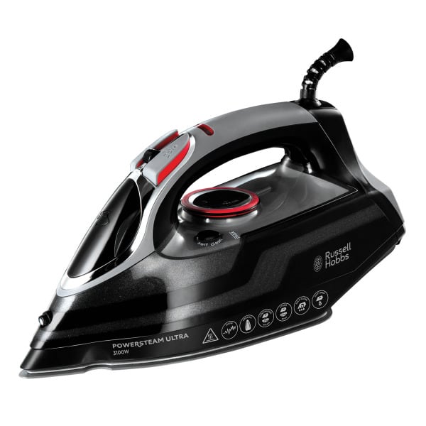 RUSSELL HOBBS - Bügeleisen 3100W 350ml Keramik S-Absch schwarz-rot-silber