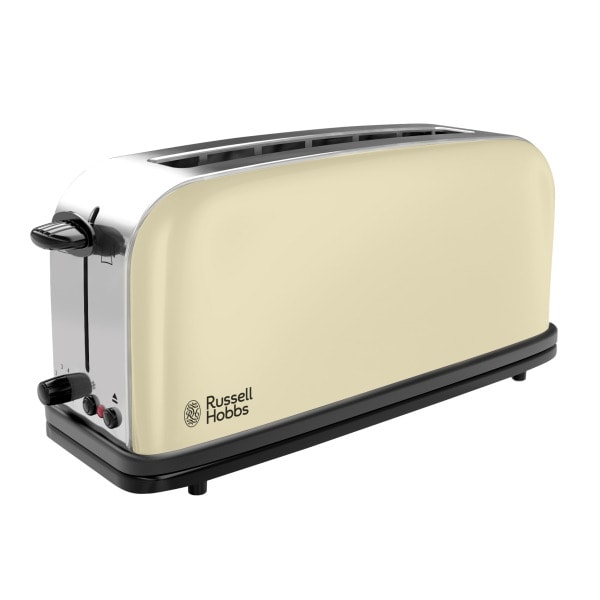 RUSSELL HOBBS - Toaster Langschlitz 1100W Auftauf. Brötchenaufs. creme-edst