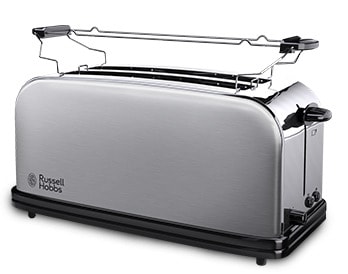 RUSSELL HOBBS - Toaster 2 Langschlitz 1600W 6St. Auftauf. Brötchenaufs. edst