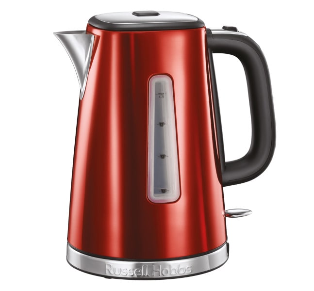 RUSSELL HOBBS - Wasserkocher 2400W 1.7L kabellos rot-schwarz-edst