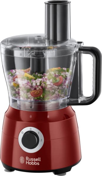 RUSSELL HOBBS - Küchenmaschine 600W 2St 2x1.5LSchüssel schwarz-rot