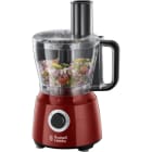 RUSSELL HOBBS - Küchenmaschine 600W 2St 2x1.5LSchüssel schwarz-rot