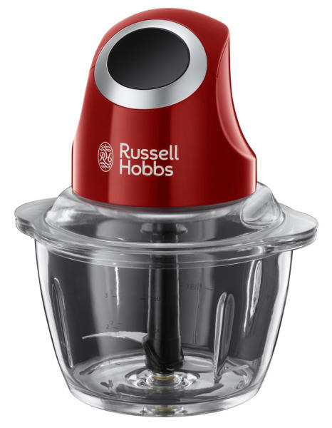 RUSSELL HOBBS - Zerkleinerer 200W 500mlGlasbehälter rot-schwarz