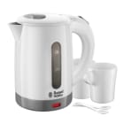 RUSSELL HOBBS - Reisewasserkocher 1000W 0.85L inkl.2Tassen&Teelöffel ws-gr