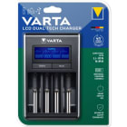 VARTA - Ladegerät LCD DualTech Charger lädt NiMH&Li-Ionen Zellen 3h