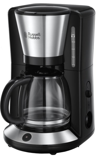 RUSSELL HOBBS - Kaffeeautomat 10T. 1100W 1.25L Glaskanne edelstahl-schwarz