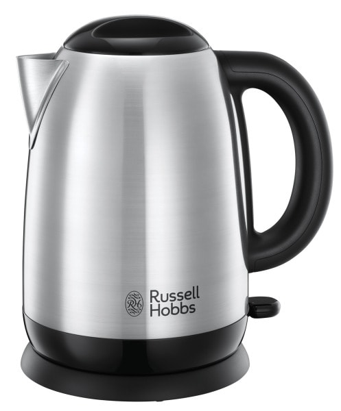 RUSSELL HOBBS - Wasserkocher 2400W 1L kabellos edelstahl-schwarz