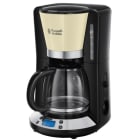RUSSELL HOBBS - Kaffeeautomat digi. 10T 1100W 1.25L Glask. Timer sw-cream-si