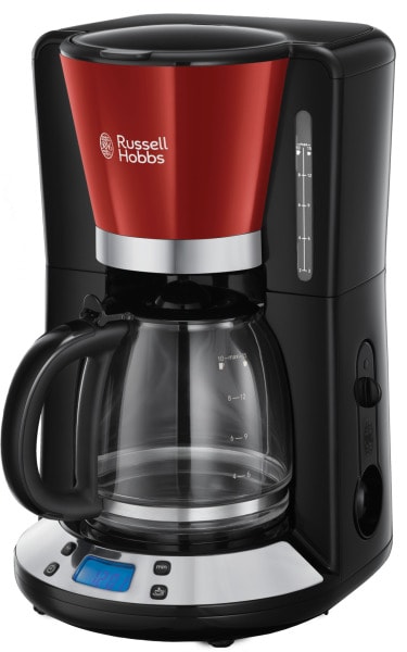 RUSSELL HOBBS - Kaffeeautomat digi. 10T. 1100W 1.25L Glask. Timer sw-ro-si
