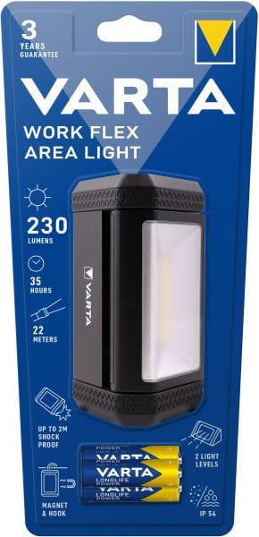 VARTA - Work Flex Area Light COB-LED LW:230lm 22m 3xAA schwarz