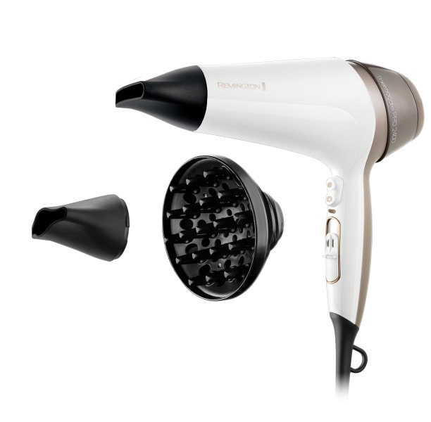 REMINGTON - Haarfön 2200W 3Temp./2Gebl. Ionen Diff. weiß-braun