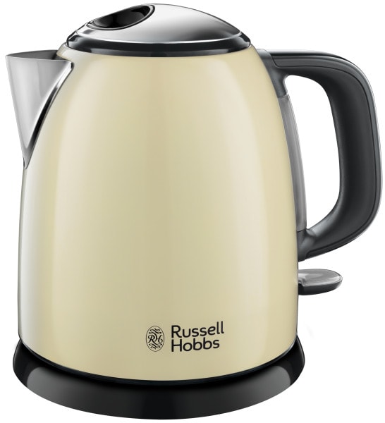 RUSSELL HOBBS - Wasserkocher 2400W 1L kabellos Schnellkochfunkt. cream-si-sw