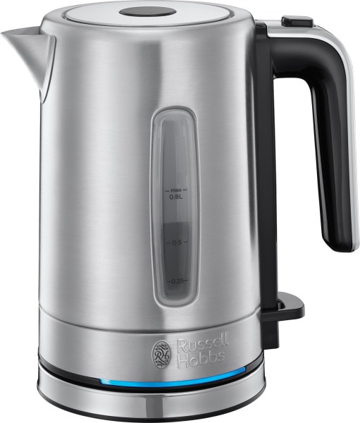 RUSSELL HOBBS - Wasserkocher 2200W 0.8L kabellos edelstahl-schwarz