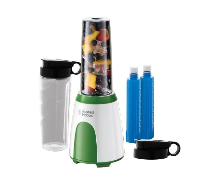 RUSSELL HOBBS - Smoothie Maker  Mix&Go 300W 2x600ml-TritanBeh. weiß-grün